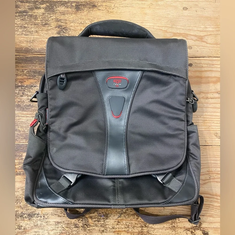 Tumi T Tech Pulse Norfolk Laptop Brief Backpack Dark Gray 55890